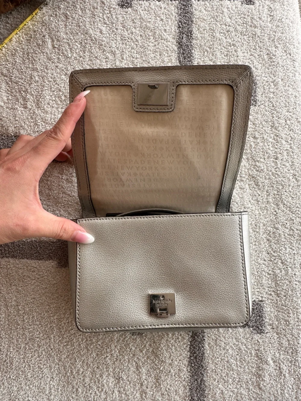 kate spade Silver Mini Top-Handle Crossbody